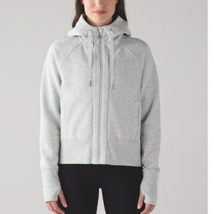Lululemon Back to It Zip Up Hoodie in Gray Heathered Vapor